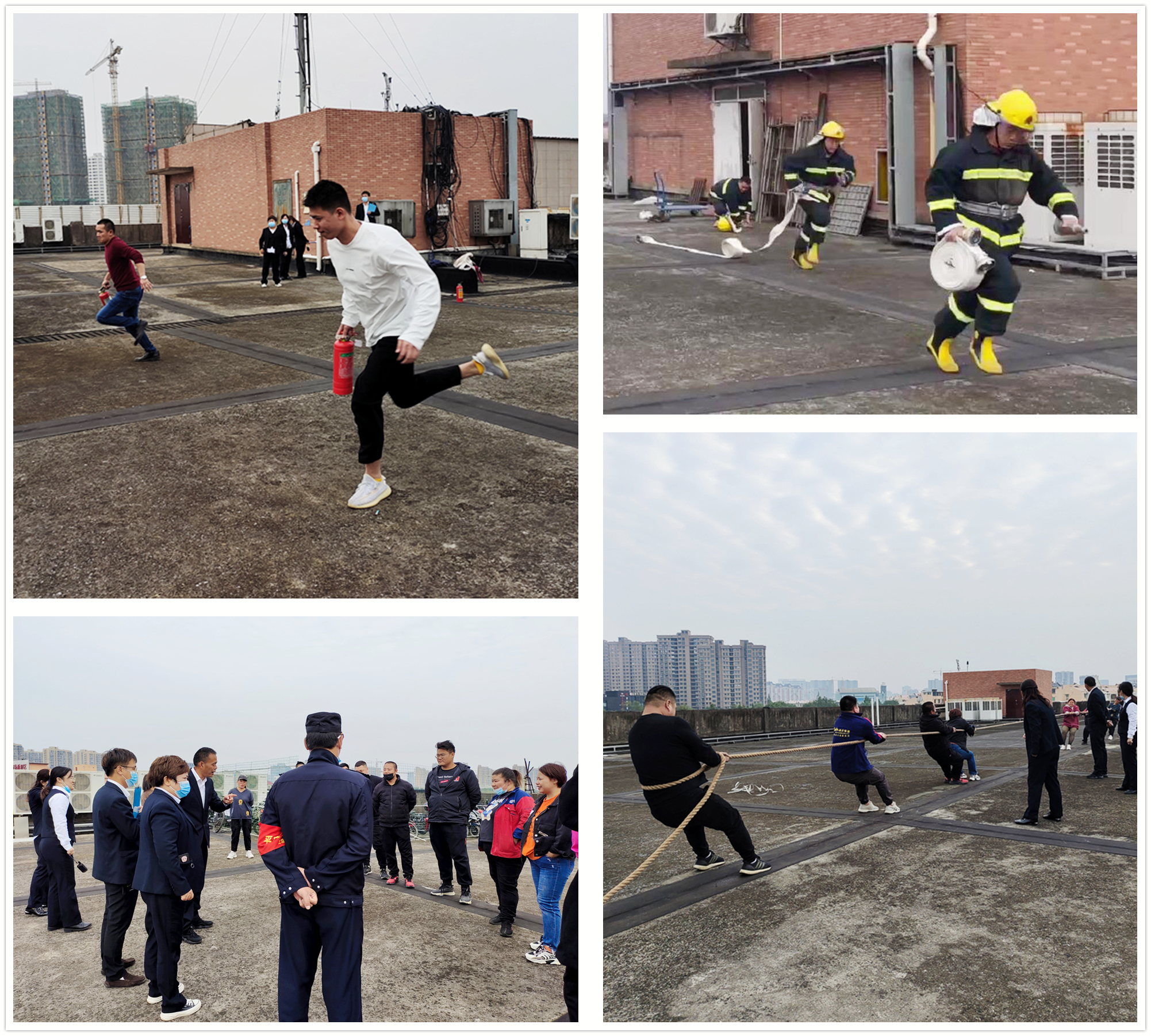 必赢市场全力备战消防运动会
